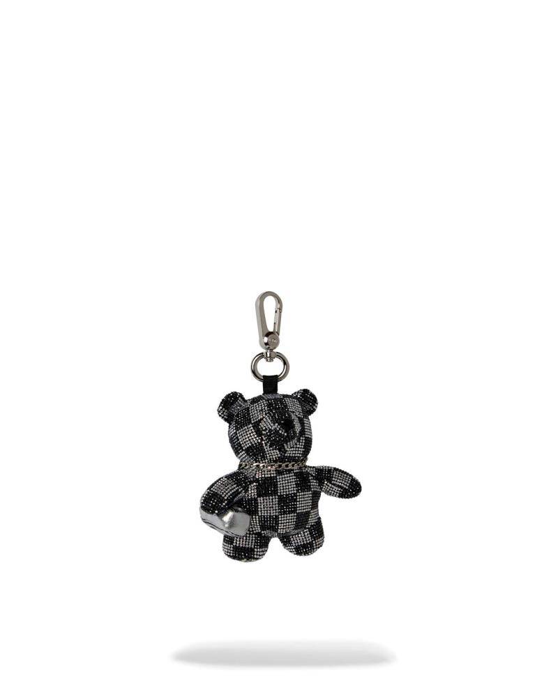 SPRAYGROUND DIAMOND TEAR BEAR KEYCHAIN