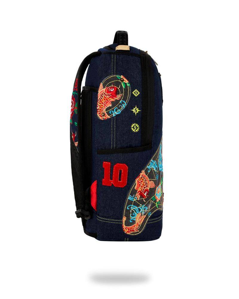 SPRAYGROUND EVISU STYLE DLX-DENIM BACKPACK