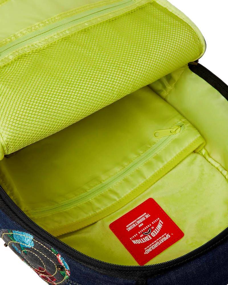 SPRAYGROUND EVISU STYLE DLX-DENIM BACKPACK
