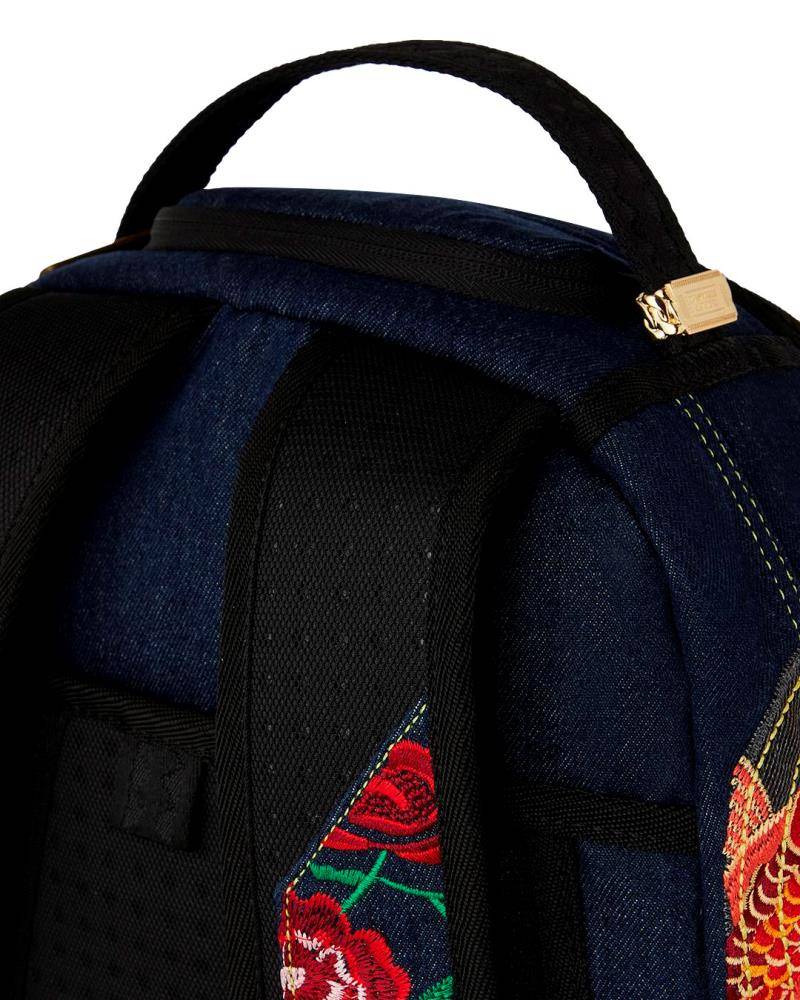 SPRAYGROUND EVISU STYLE DLX-DENIM BACKPACK
