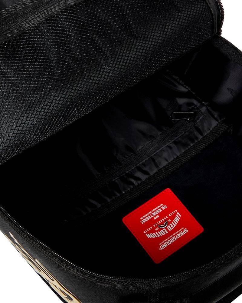 SPRAYGROUND GOLD AND DANGEROUS DLXSV BACKPACK