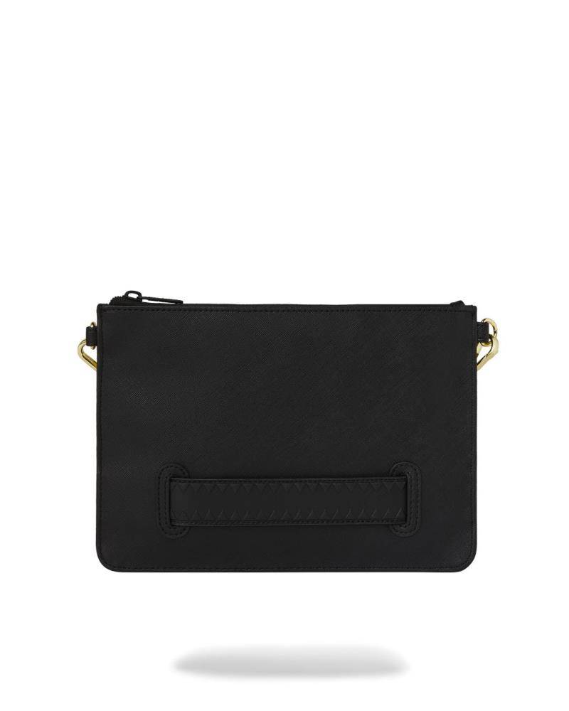 SPRAYGROUND GOLD AND DANGEROUS POUCHETTE