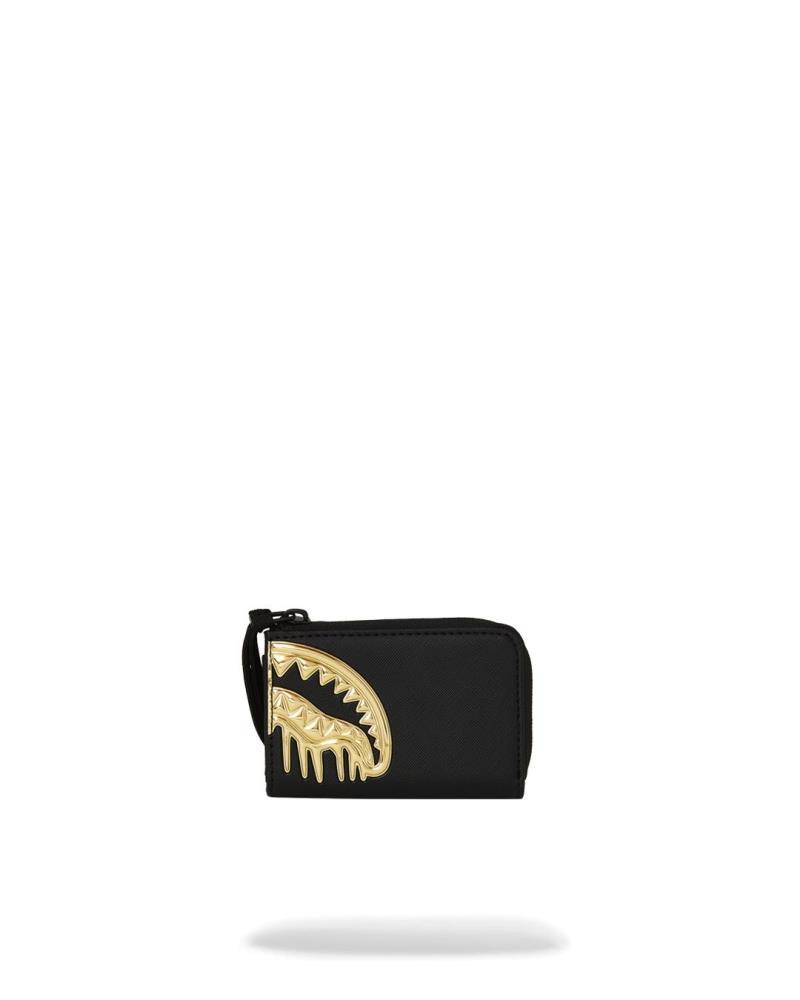 SPRAYGROUND GOLD AND DANGEROUS WALLET