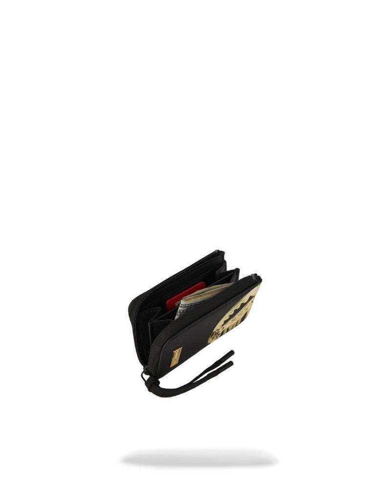 SPRAYGROUND GOLD AND DANGEROUS WALLET