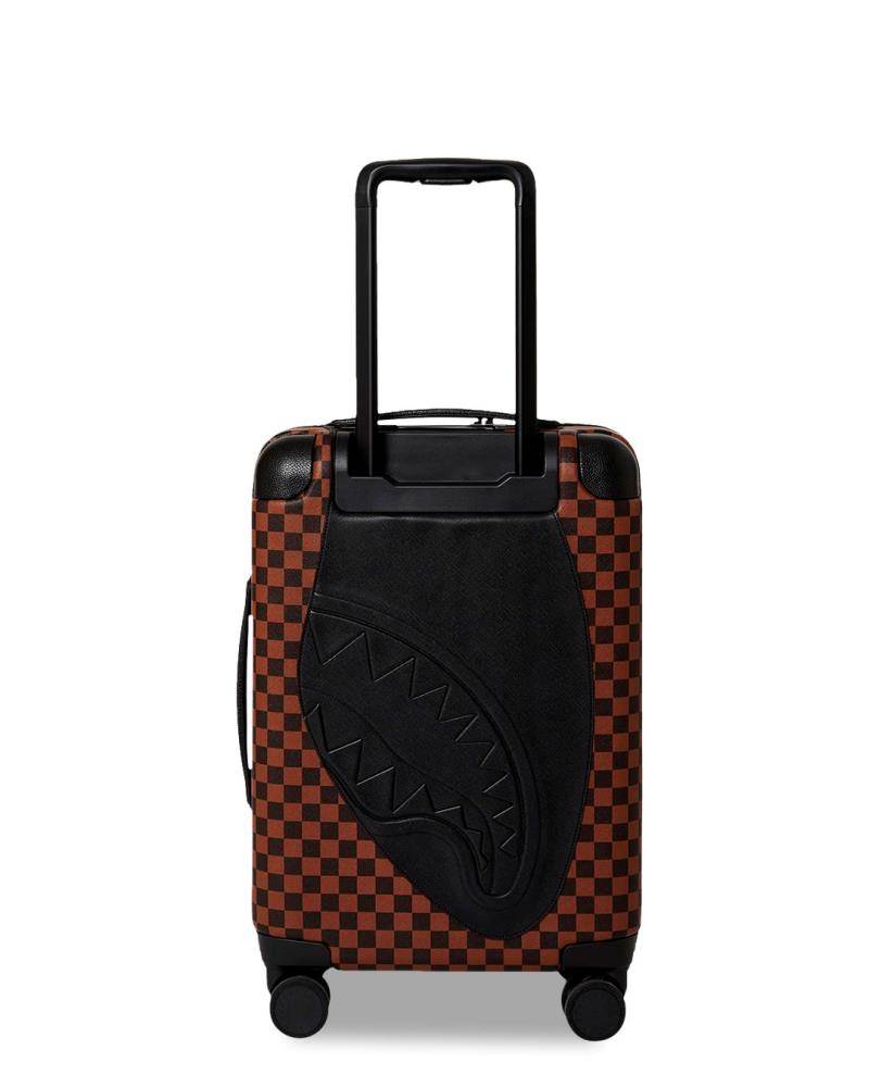 SPRAYGROUND JETSTREAM BROWN CARRY-ON HARD LUGGAGE