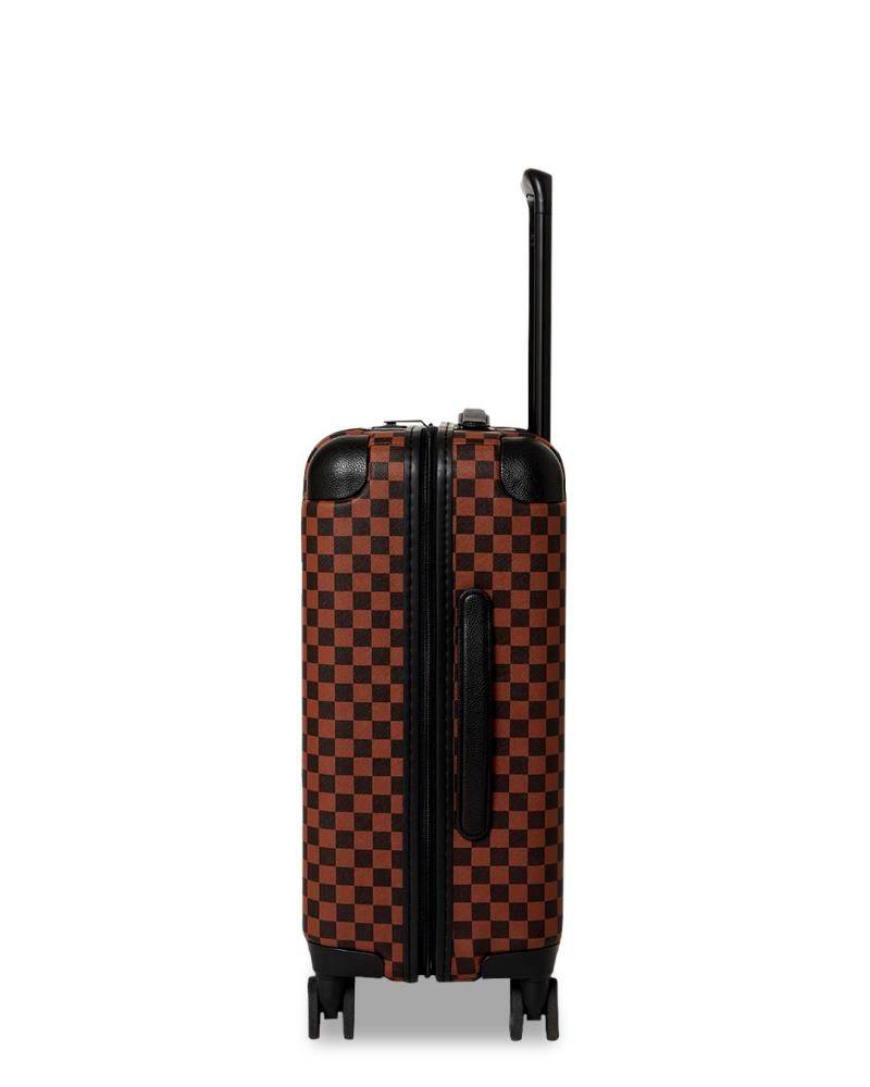 SPRAYGROUND JETSTREAM BROWN CARRY-ON HARD LUGGAGE