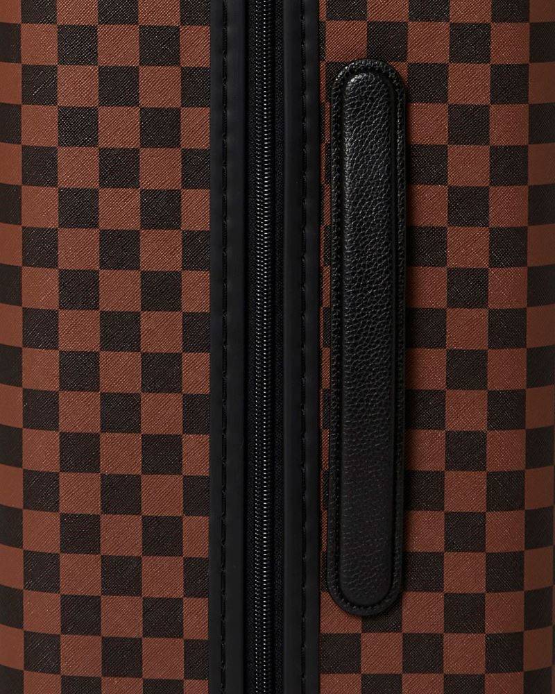 SPRAYGROUND JETSTREAM BROWN CARRY-ON HARD LUGGAGE