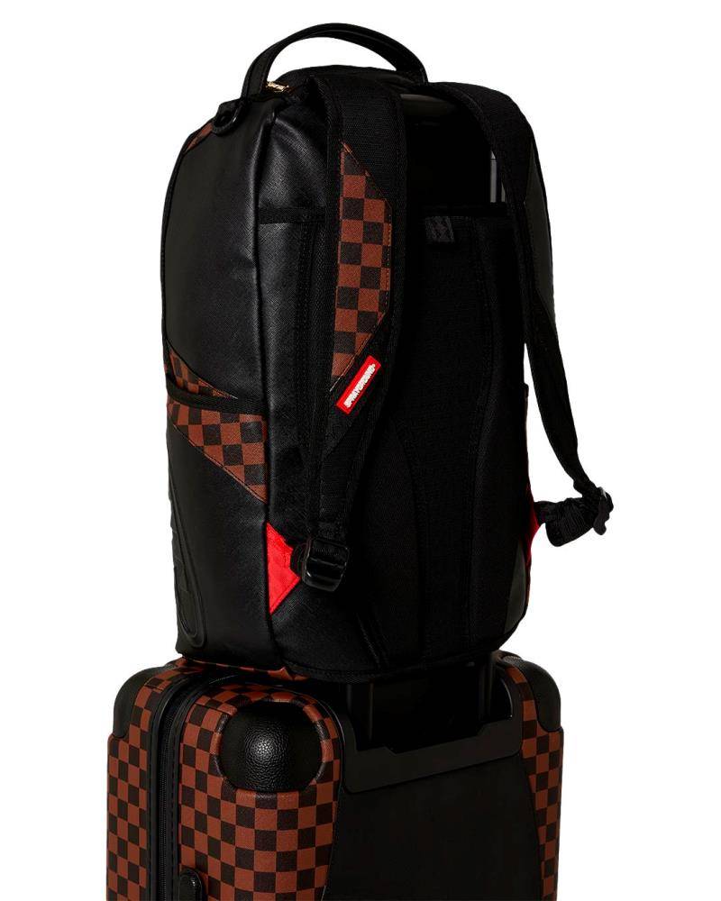 SPRAYGROUND JETSTREAM BROWN CARRY-ON HARD LUGGAGE