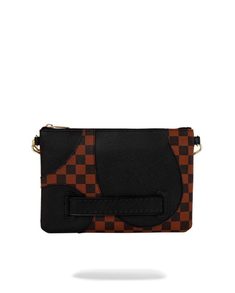 SPRAYGROUND JETSTREAM BROWN CROSSOVER CLUTCH