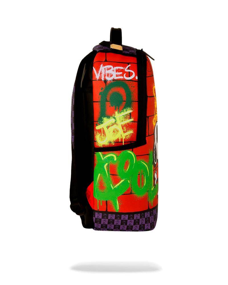 SPRAYGROUND PEANUTS JOE COOL REVEAL CHECKER DLXSV BACKPACK