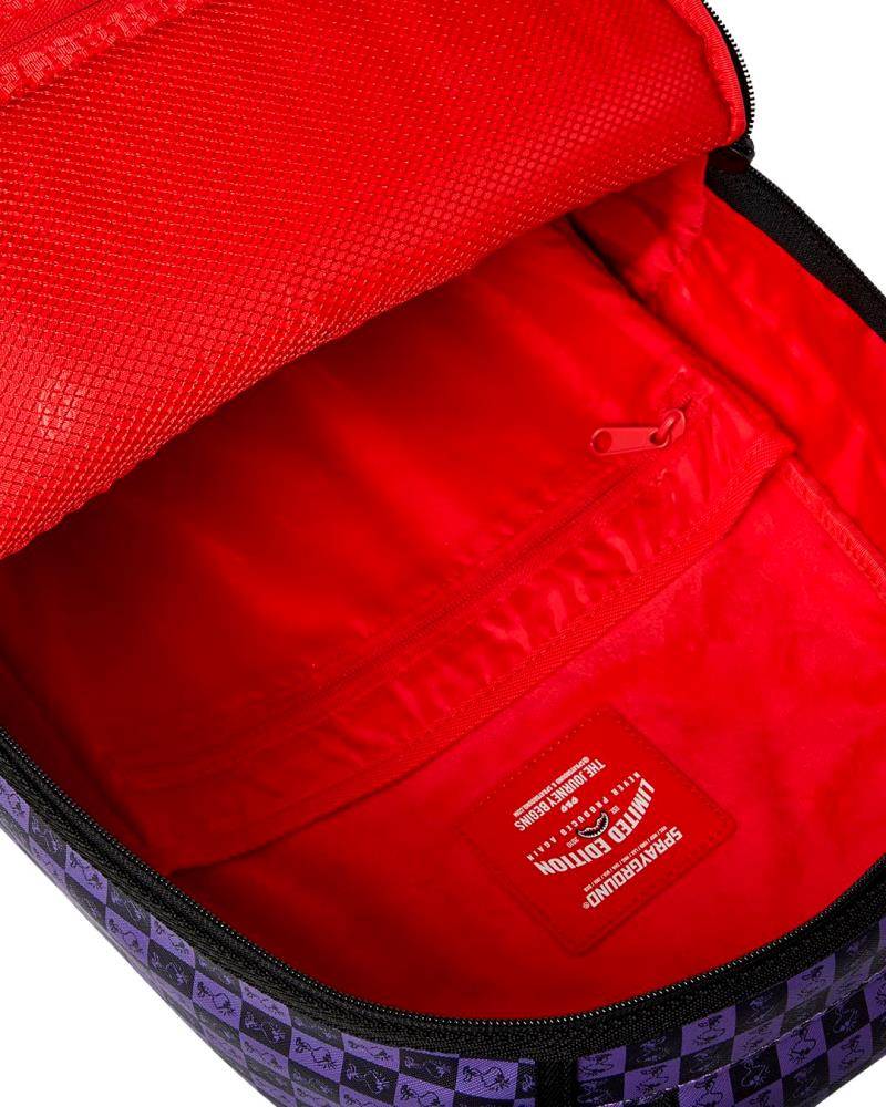SPRAYGROUND PEANUTS JOE COOL REVEAL CHECKER DLXSV BACKPACK