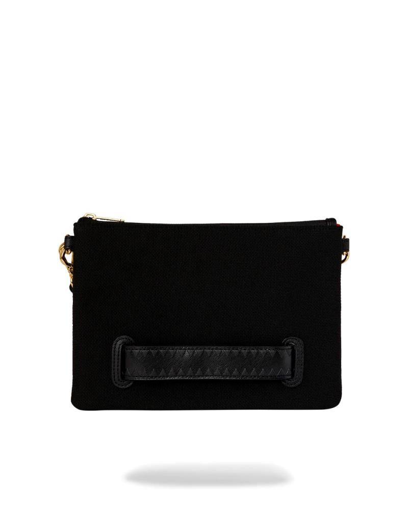 SPRAYGROUND SHARK CENTRAL KNIT CROSSOVER CLUTCH