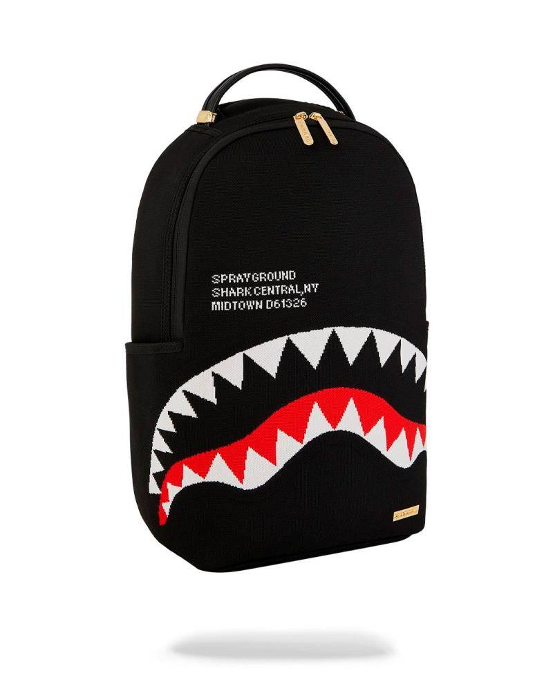 SPRAYGROUND SHARK CENTRAL KNIT DLX-KNIT BACKPACK
