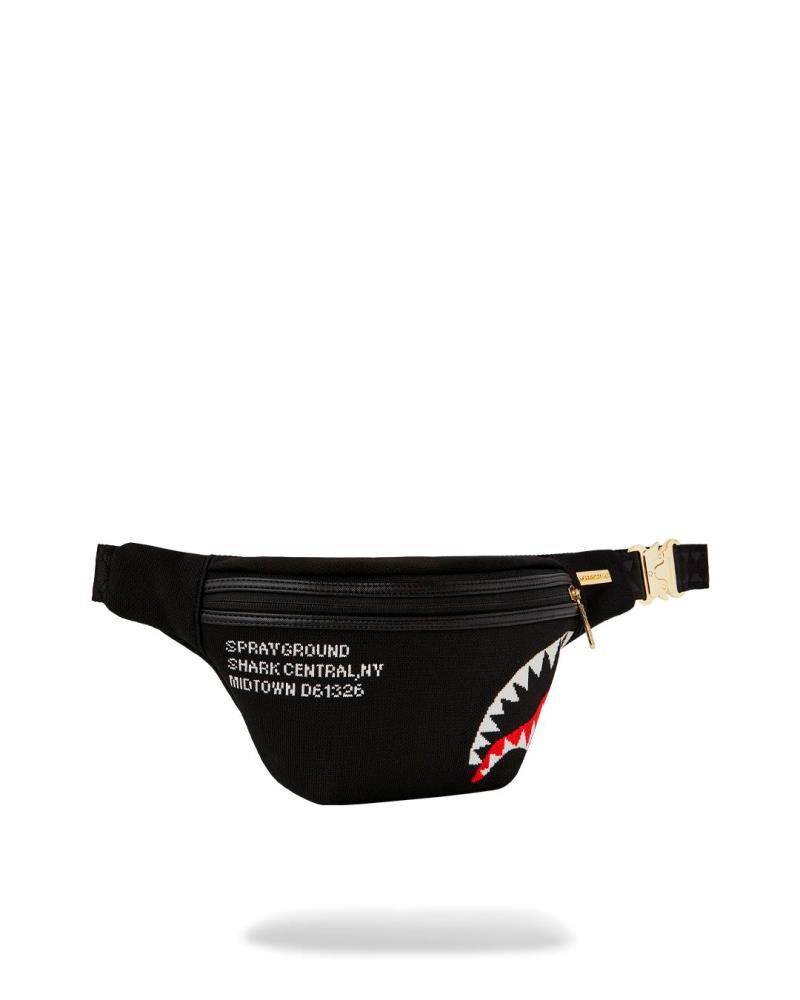 SPRAYGROUND SHARK CENTRAL KNIT SAVVY CROSSBODY