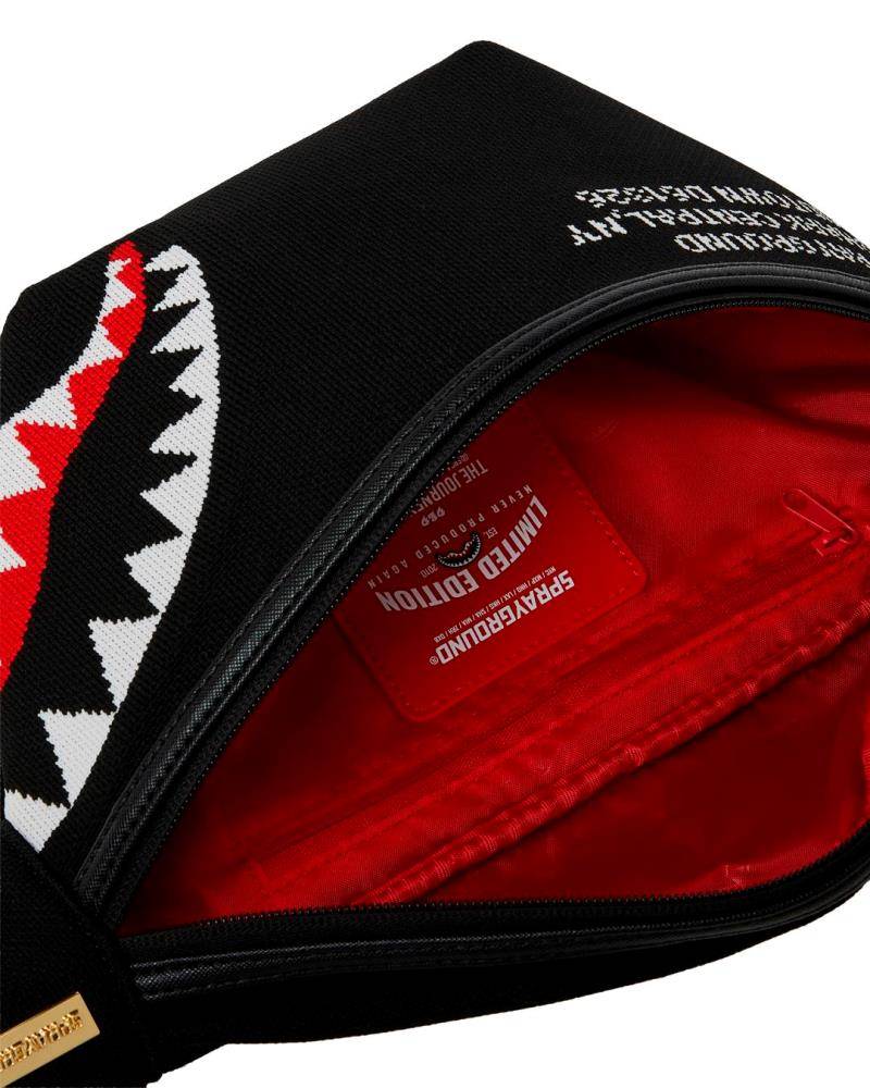 SPRAYGROUND SHARK CENTRAL KNIT SAVVY CROSSBODY