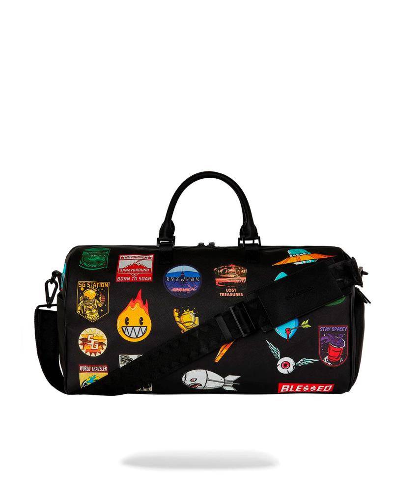 SPRAYGROUND SHARKMOUTH EMBOSSED PATCHES LARGE DUFFLE