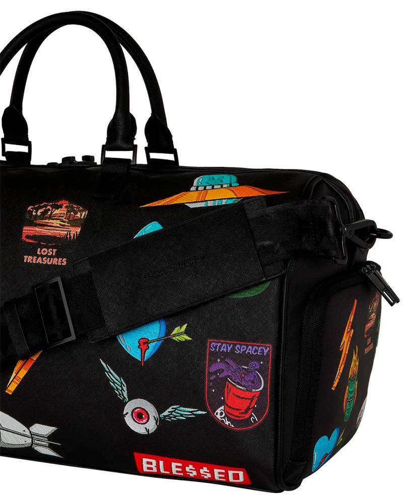 SPRAYGROUND SHARKMOUTH EMBOSSED PATCHES LARGE DUFFLE