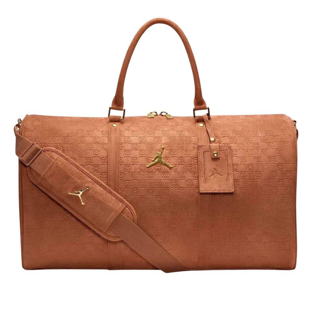 NIKE JORDAN SUEDE MONOGRAM DUFFLE