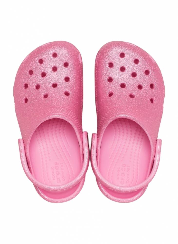 CROCS TODDLERS' CLASSIC GLITTER CLOG