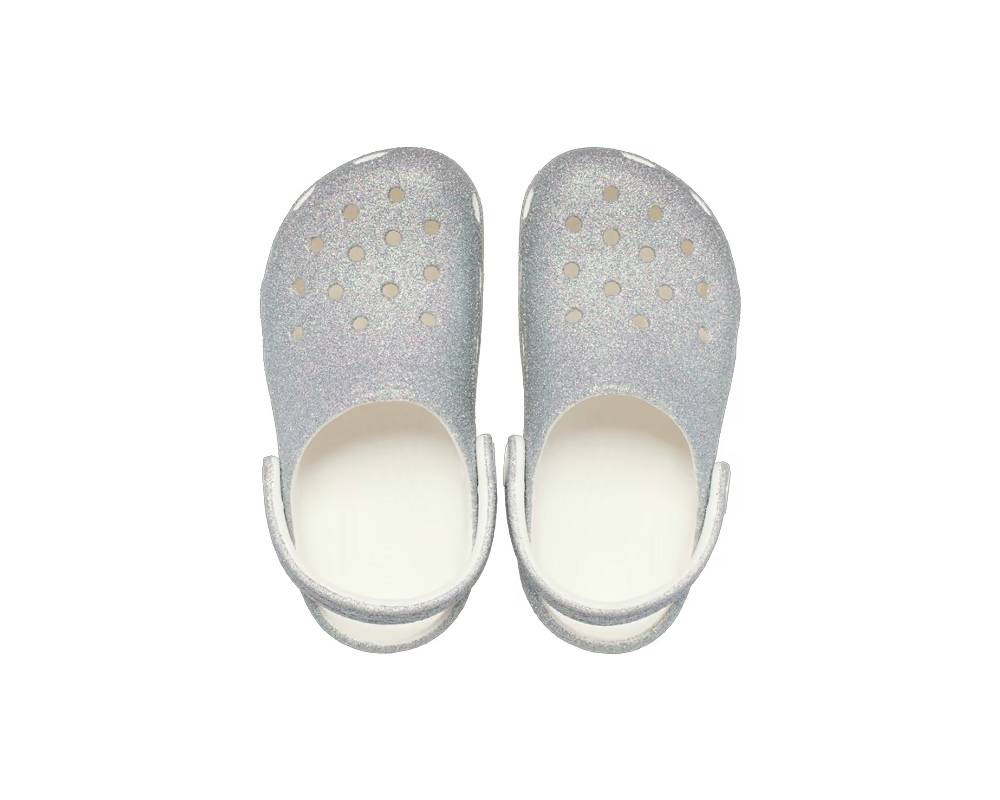CROCS CLASSIC IRIDESCENT GLITTER TODDLER CLOG