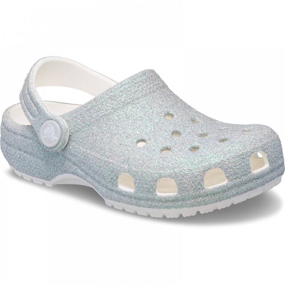 CROCS CLASSIC IRIDESCENT GLITTER KIDS CLOG
