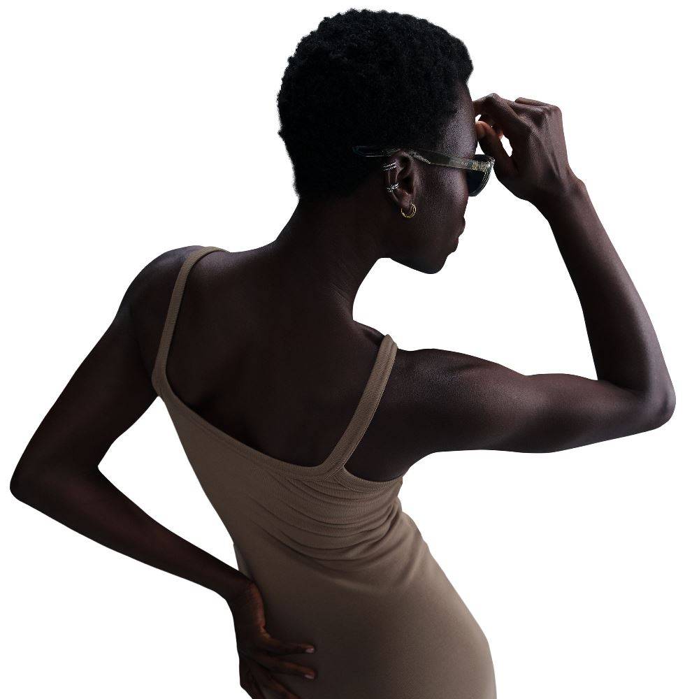 NIKE WOMENS CHILL KNIT MINI-RIB DRESS