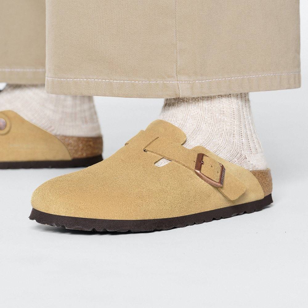 BIRKENSTOCK BOSTON SUEDE LEATHER NARROW