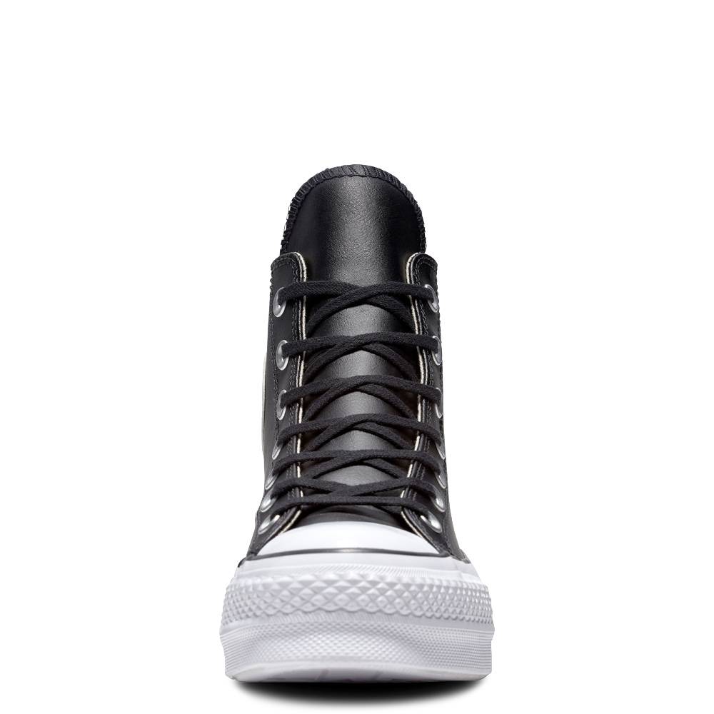 CONVERSE ALL STAR PLATFORM LEATHER HIGH-TOP