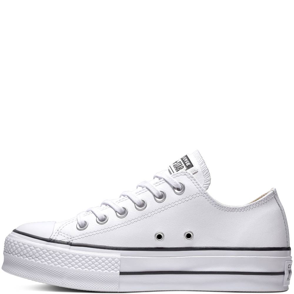 CONVERSE ALL STAR PLATFORM LEATHER LOW-TOP