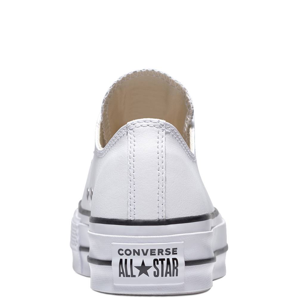 CONVERSE ALL STAR PLATFORM LEATHER LOW-TOP