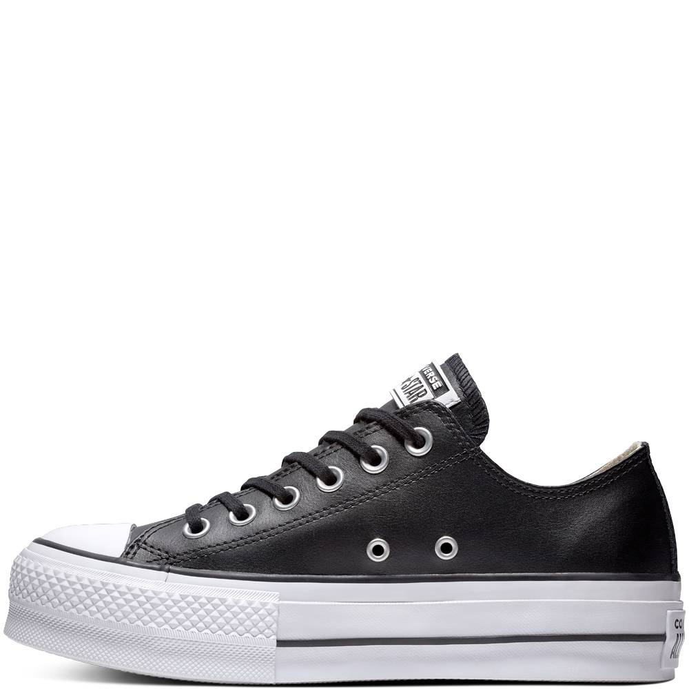 CONVERSE ALL STAR PLATFORM LEATHER LOW-TOP