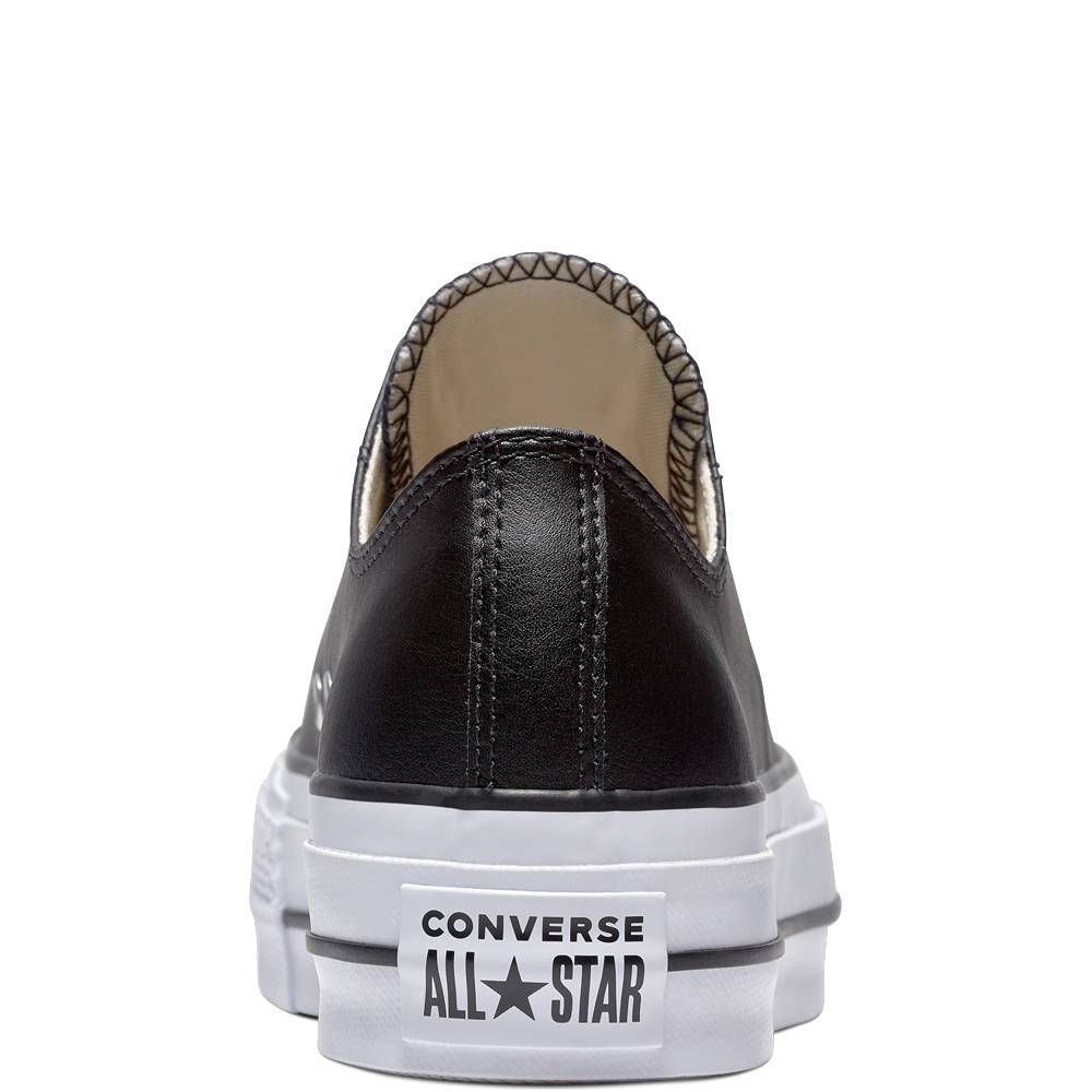 CONVERSE ALL STAR PLATFORM LEATHER LOW-TOP