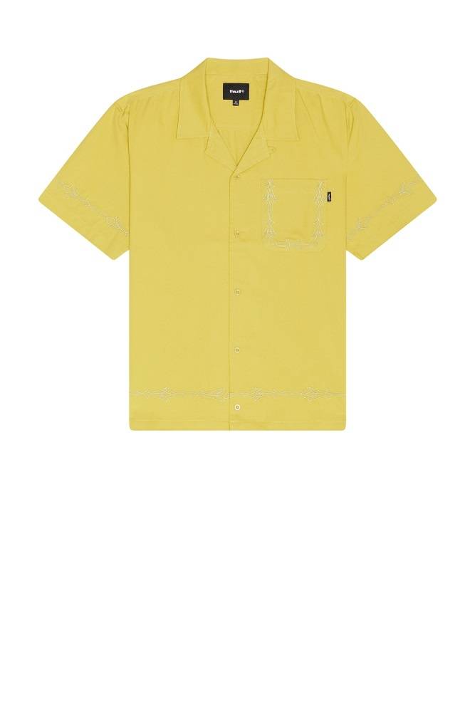 HUF PINSTRIPE EMB S/S RESORT SHIRT