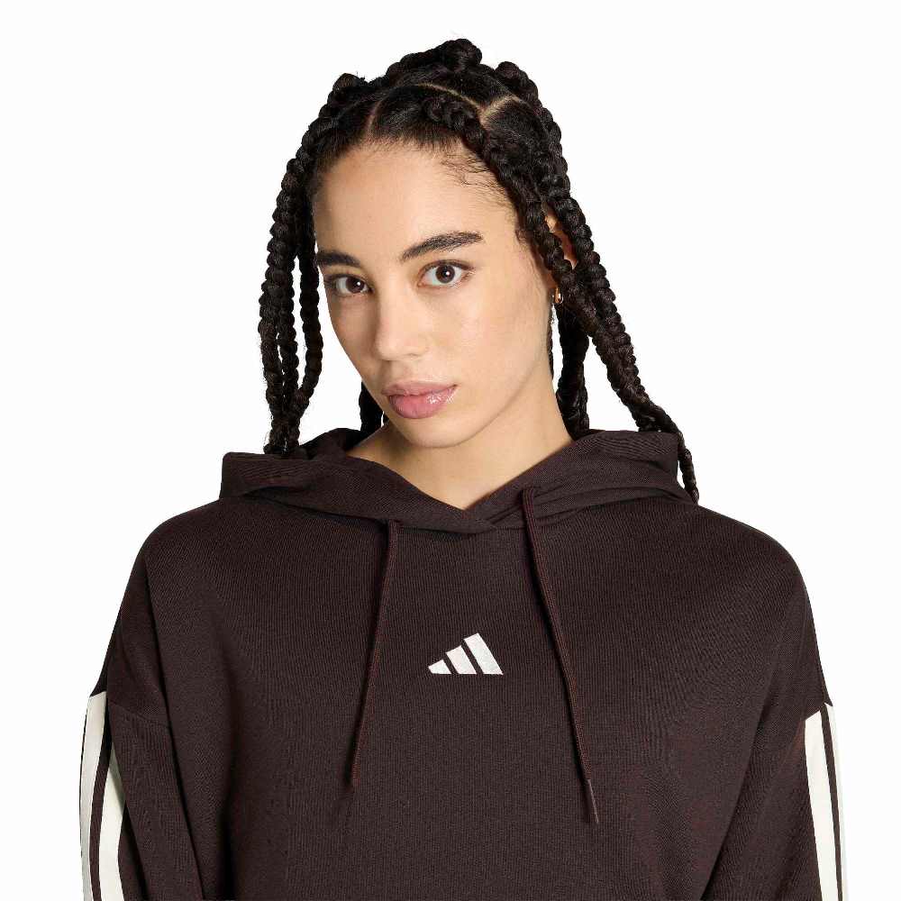 ADIDAS ESSENTIALS 3-STRIPES FLEECE HOODIE
