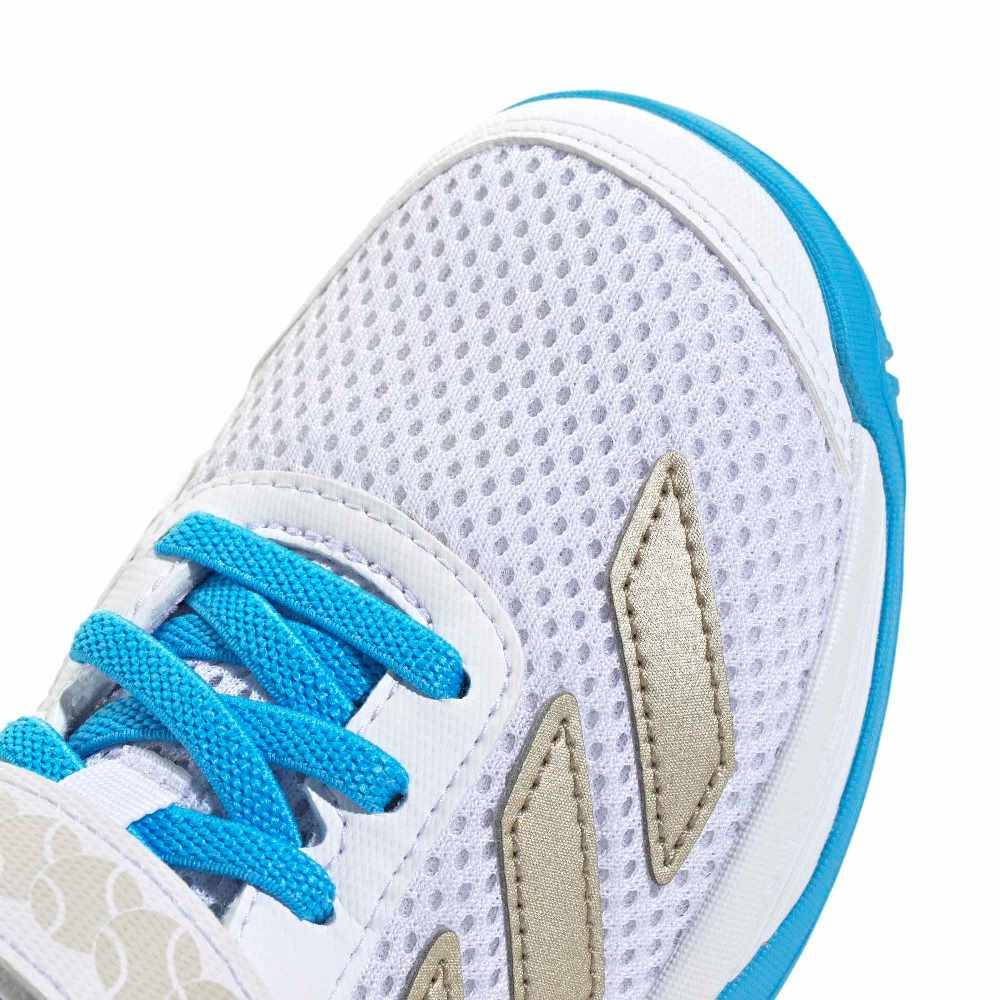 ADIDAS KIDS COURTFLASH HOOK-AND-LOOP TENNIS SHOES