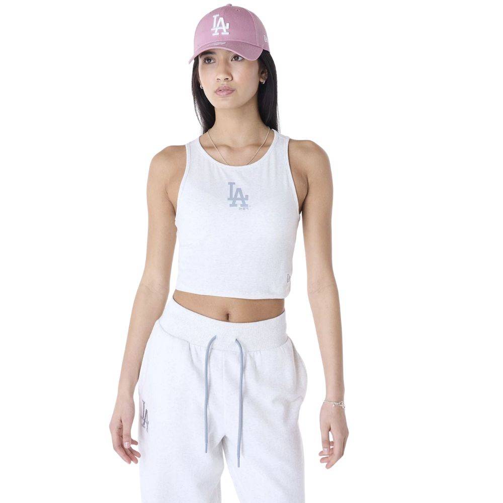 NEW ERA WMNS MLB LEAGUE ESSENTIAL CROP TANK LOS ANGELES DODGERS