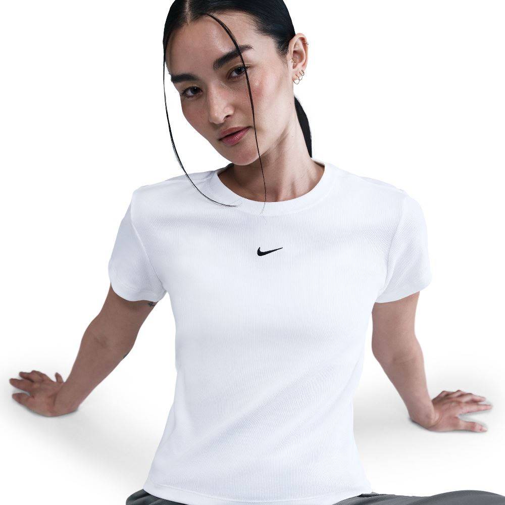 NIKE NSW TIGHT RIBBED SS TOP