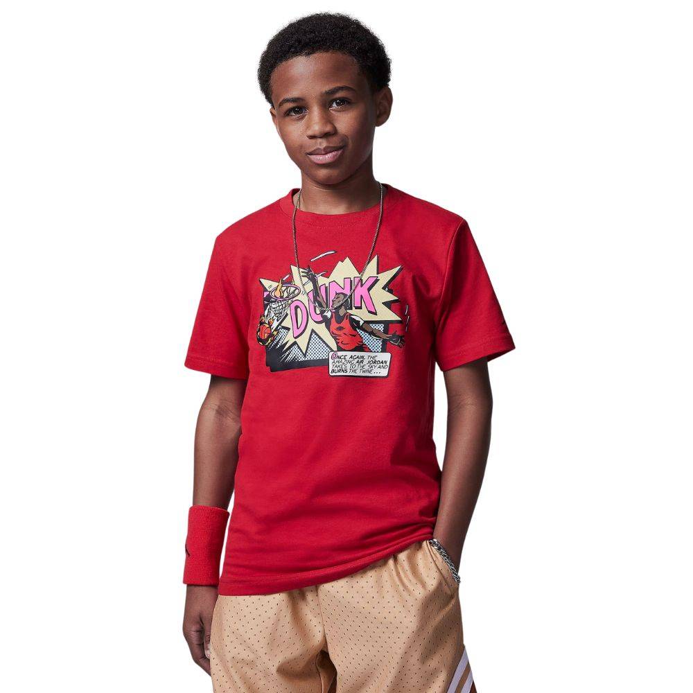 NIKE JORDAN BOYS AIR COMICS DUNK SHORT SLEEVE