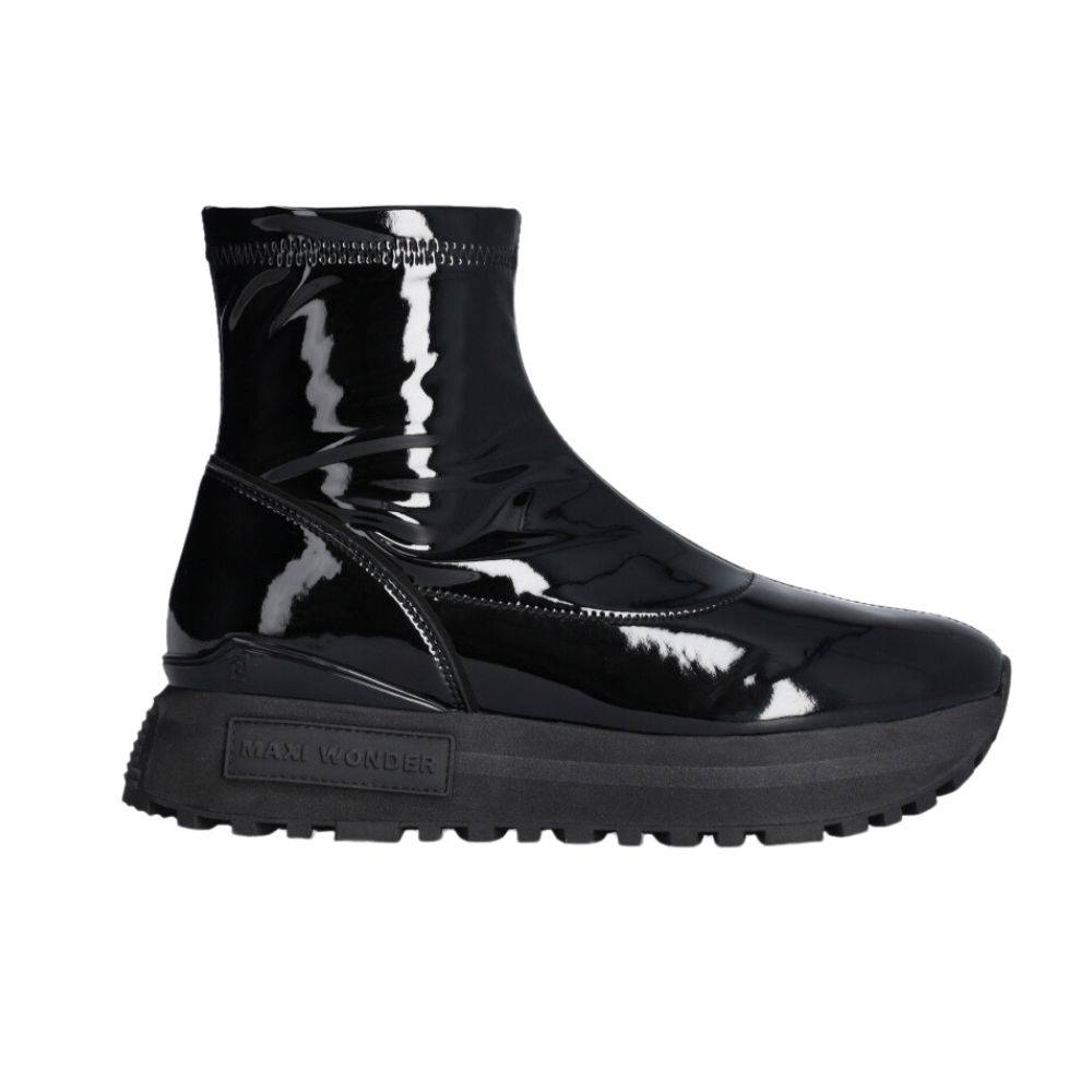LIU JO MAXI WONDER 50 - MID SNEAKER PATENT STRETCH BOOT