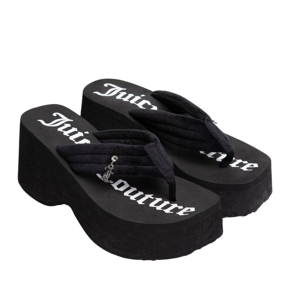 JUICY COUTURE WHITNEY VELOUR Y2K WEDGE