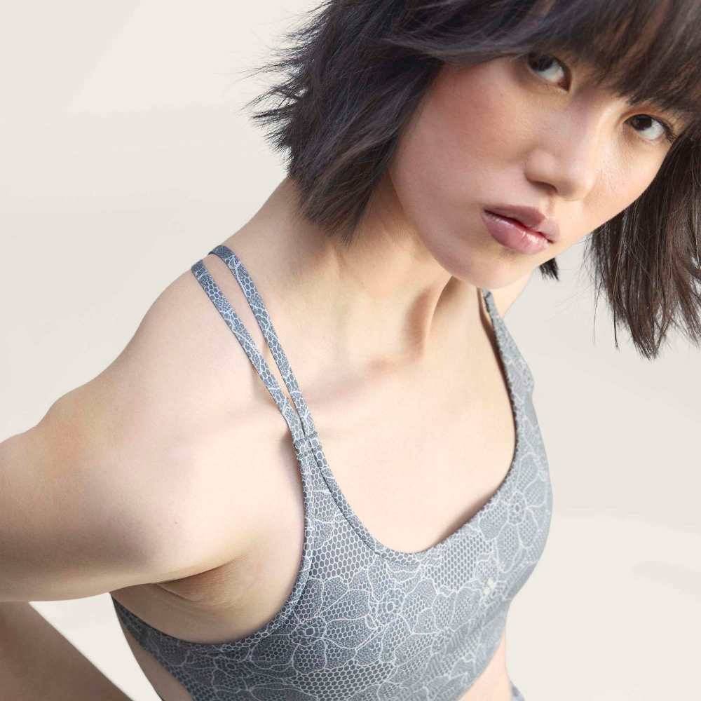 Adidas by Stella McCartney Running Printed Crop Top