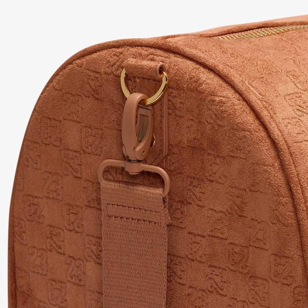 NIKE JORDAN SUEDE MONOGRAM DUFFLE