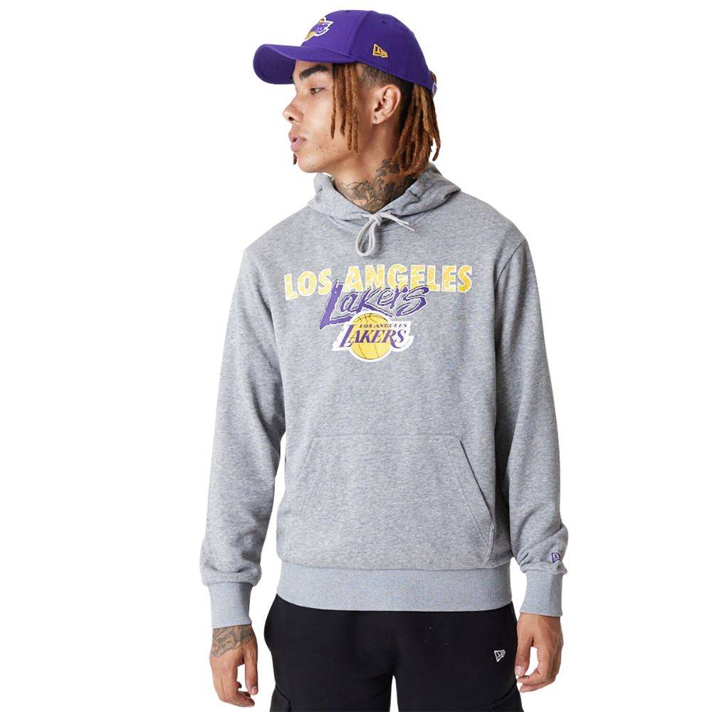 NEW ERA TEAM SCRIPT HOODY LA LAKERS
