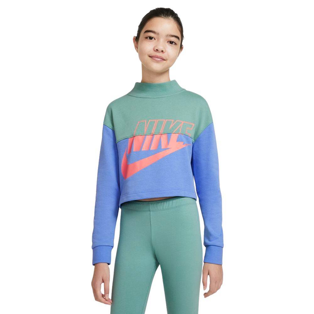 NIKE NSW GIRLS FRENCH TERRY CROPPED CREW