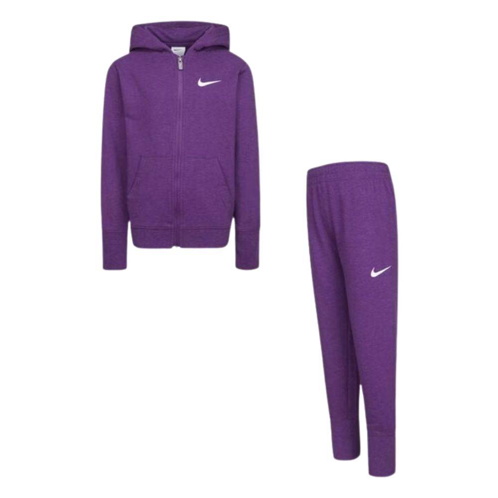 NIKE LITTLE GIRLS FULL-ZIP & JOGGER SET