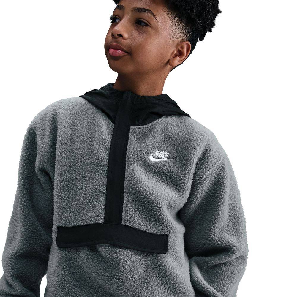 NIKE NSW KIDS CLUB FLEECE HALF-ZIP HOODIE