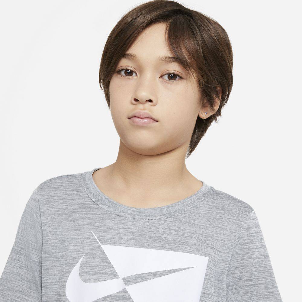 NIKE KIDS DRI-FIT HYBRID SS TOP