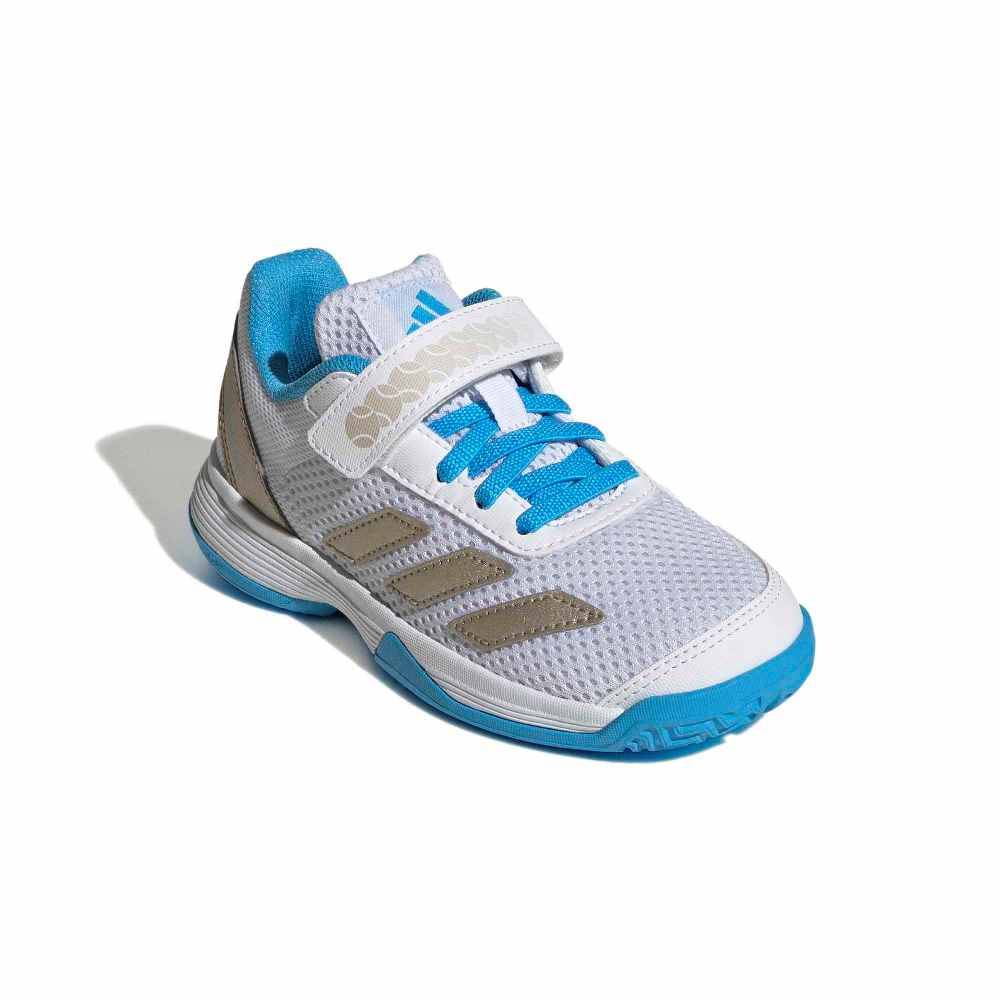 ADIDAS KIDS COURTFLASH HOOK-AND-LOOP TENNIS SHOES