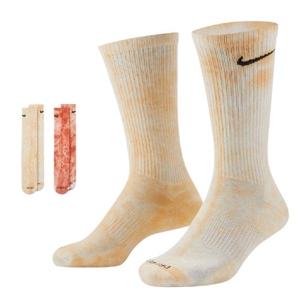 NIKE EVERYDAY PLUS CUSHIONED CREW TIE-DYE 2-PAIRS