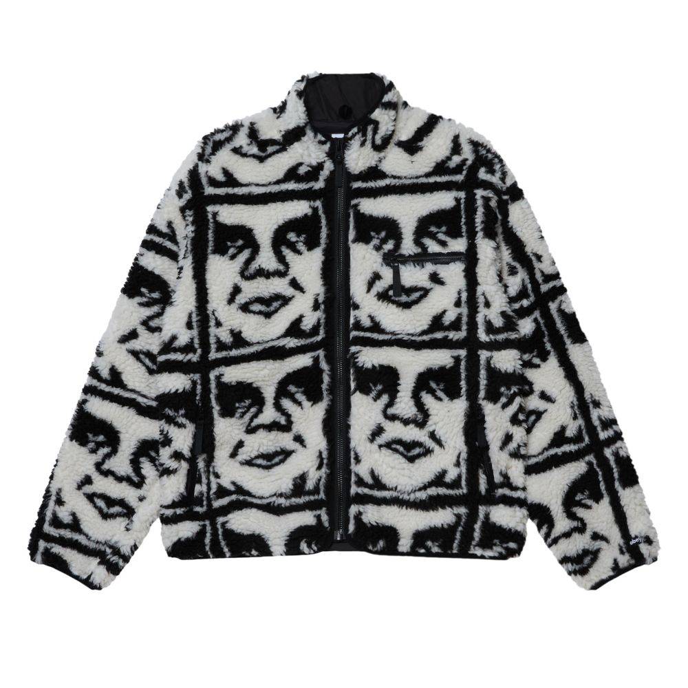 OBEY REPEATED ICON SHERPA JACKET